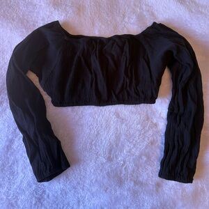 PrettyLittleThing Black Crop Top